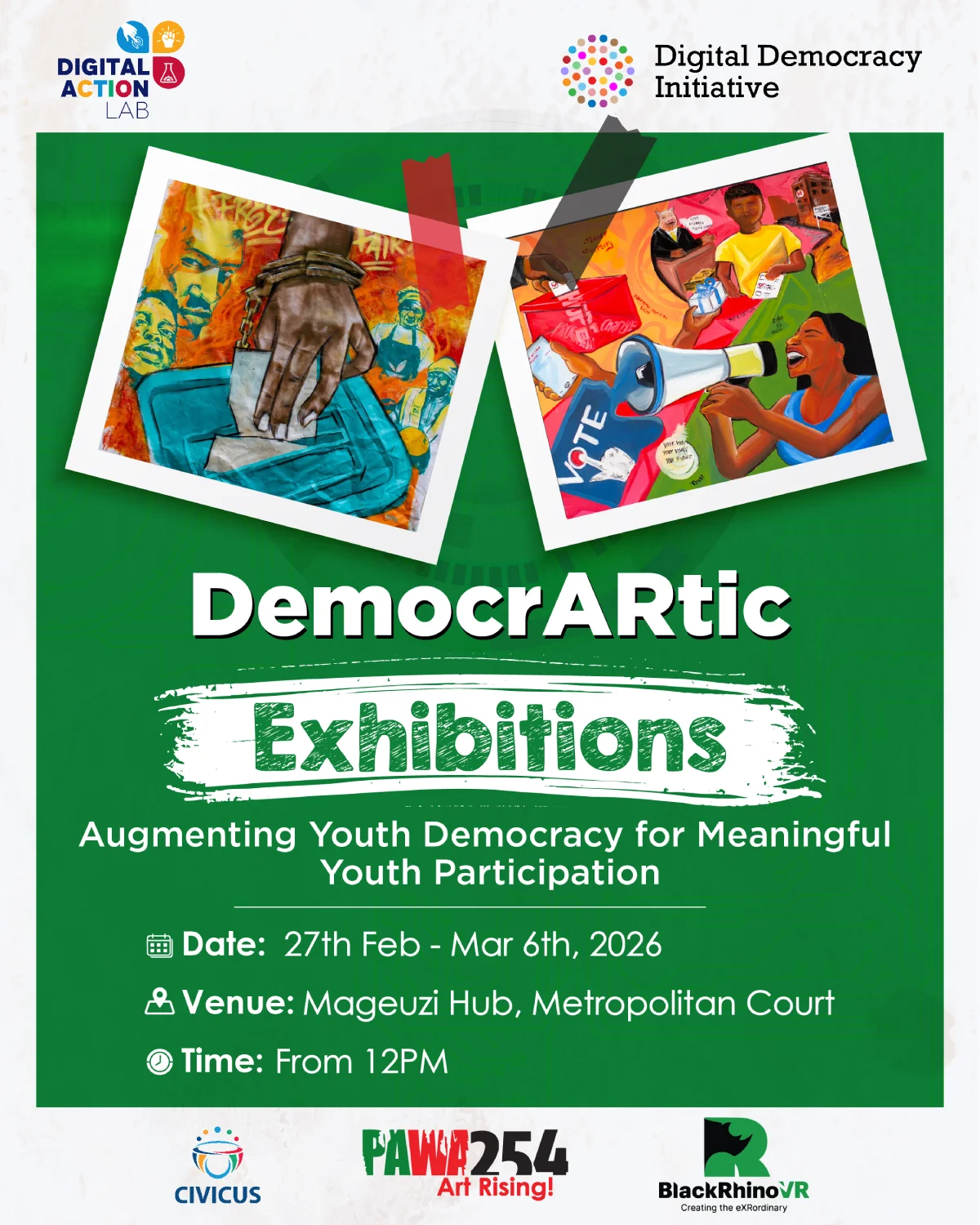 Democratic Exhibitions Poster